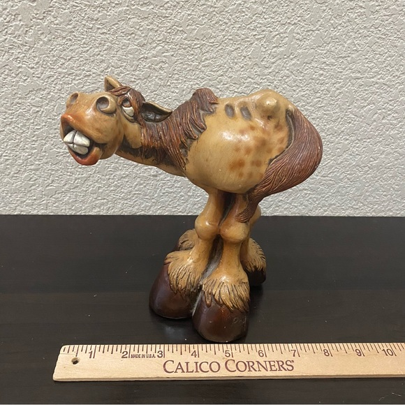 Rare Vintage 80’s BEASTIES Buster the Bay Horse John Raya Horse Donkey Figurine - Picture 9 of 16